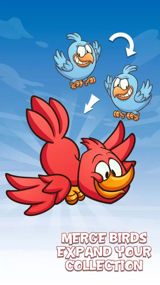 Merge Birds Go Epic Blast স্ক্রিনশট