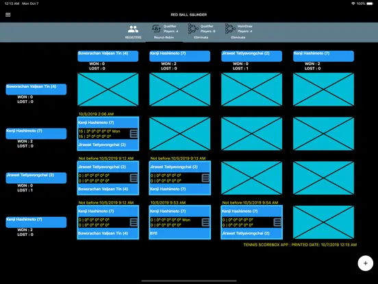 Ảnh chụp màn hình của Tennis ScoreBox iPad 