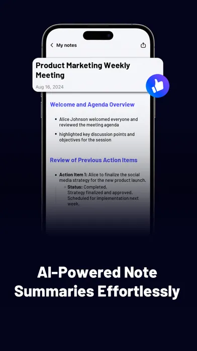 ภาพหน้าจอของ Easynote AI: Speech-to-Text