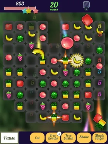 Happy Fruit Match Three iPad  Screenshots