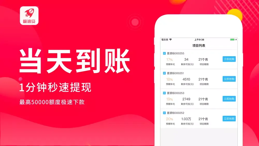 极速贷-分期金融理财平台 Screenshots