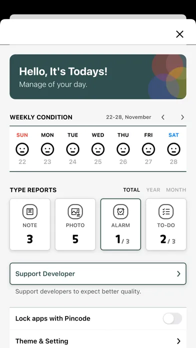 Todays - Managing a day應用截圖