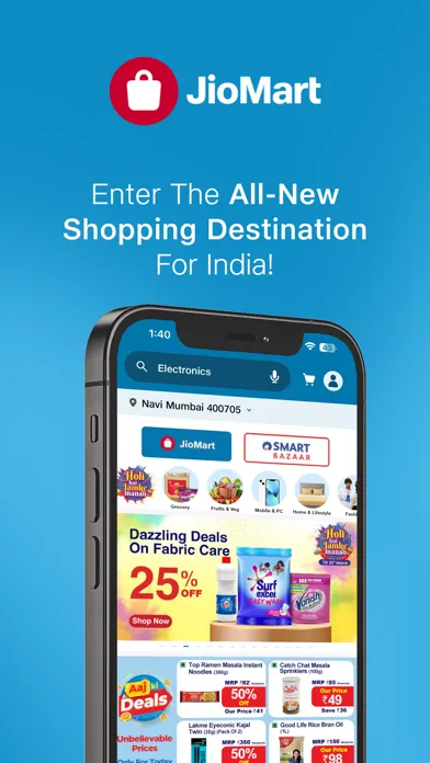 Captures d'écran de JioMart Online Shopping App