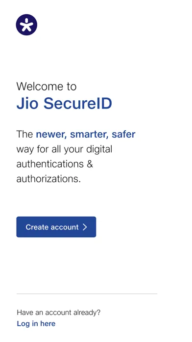 ภาพหน้าจอของ Jio SecureID
