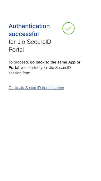 ภาพหน้าจอของ Jio SecureID