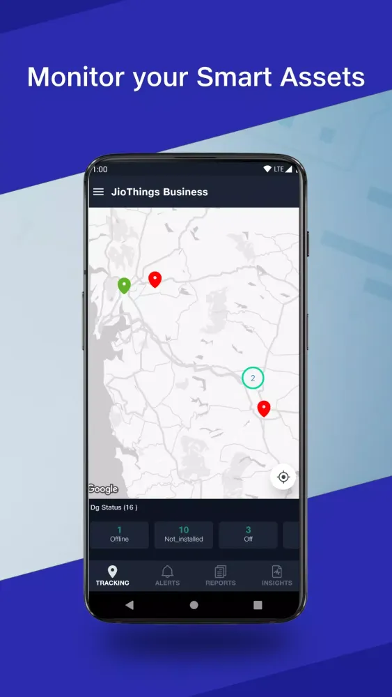 Capturas de tela do JioThings Business