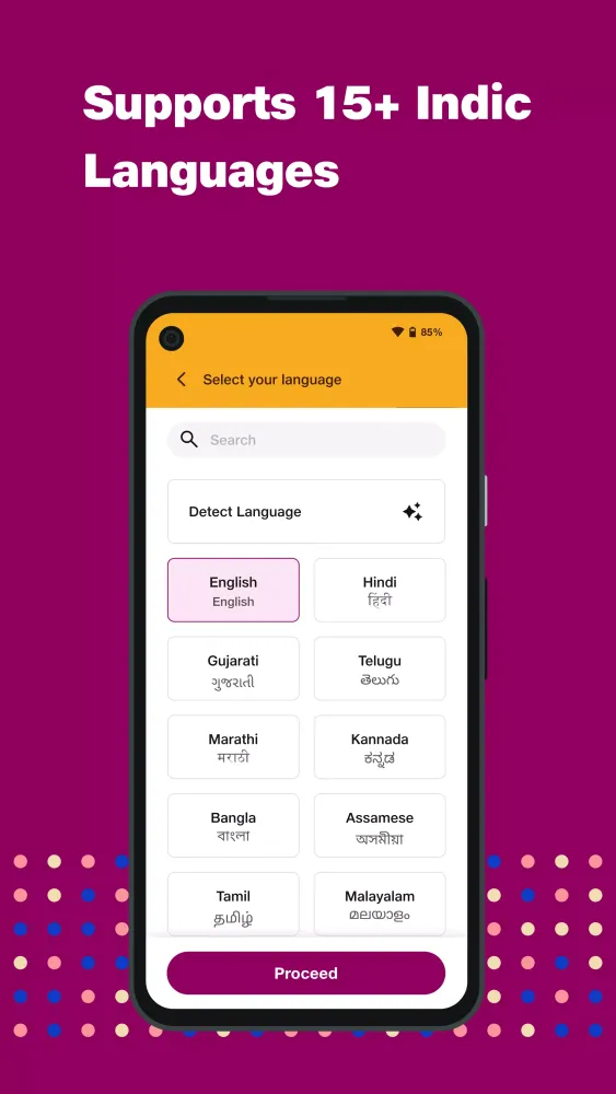 Zrzuty ekranu JioTranslate