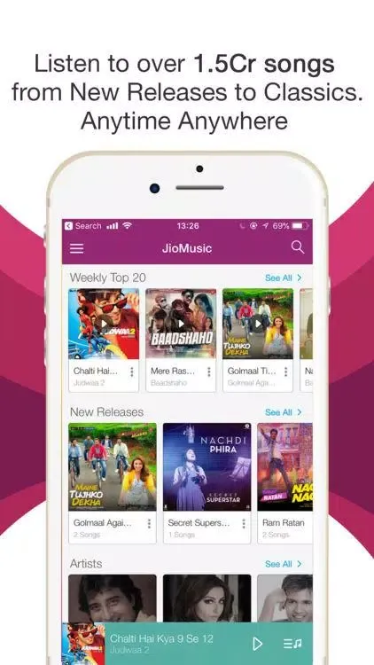 Jio Music - Live Music On Ekran Görüntüleri