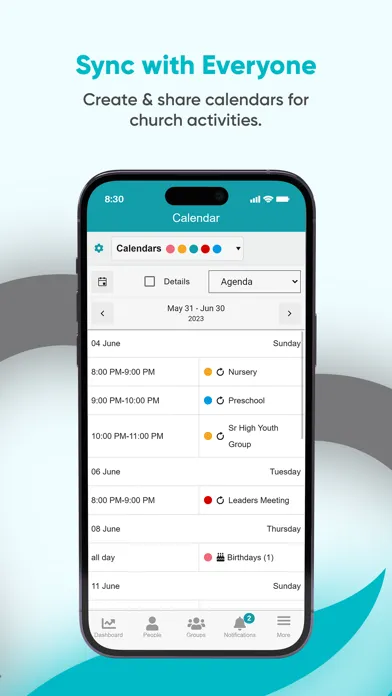Capturas de pantalla de ChMeetings