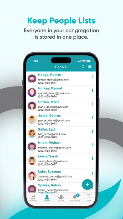 Capturas de pantalla de ChMeetings