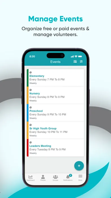 Capturas de pantalla de ChMeetings