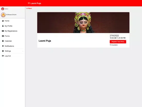 Ảnh chụp màn hình của BASC Mobile App iPad 