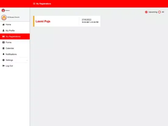 Ảnh chụp màn hình của BASC Mobile App iPad 