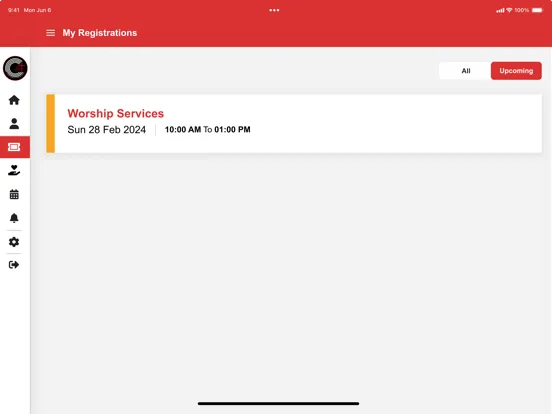 Tangkapan layar Cross Centred Community Church iPad 
