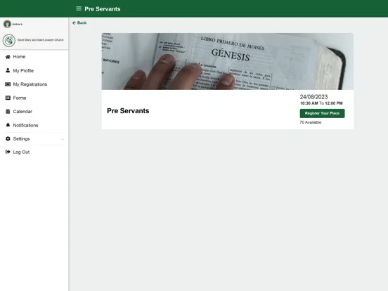 St Mary and St Joseph’s Church iPad  Screenshots