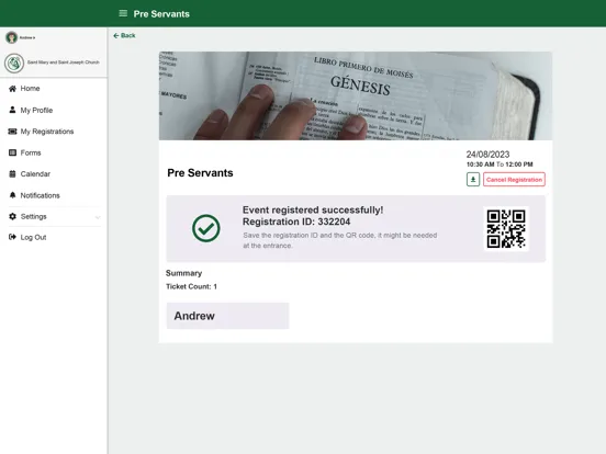 St Mary and St Joseph’s Church iPad  Screenshots