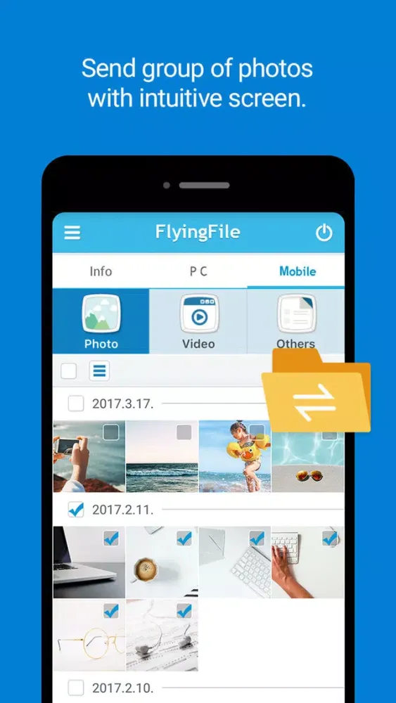 Captures d'écran de FlyingFile
