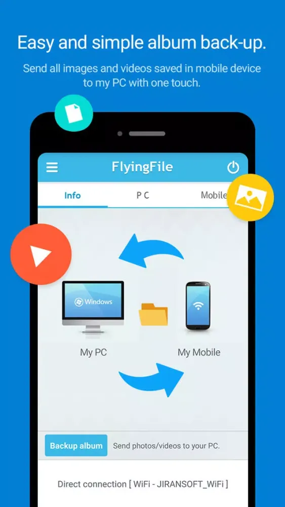Captures d'écran de FlyingFile