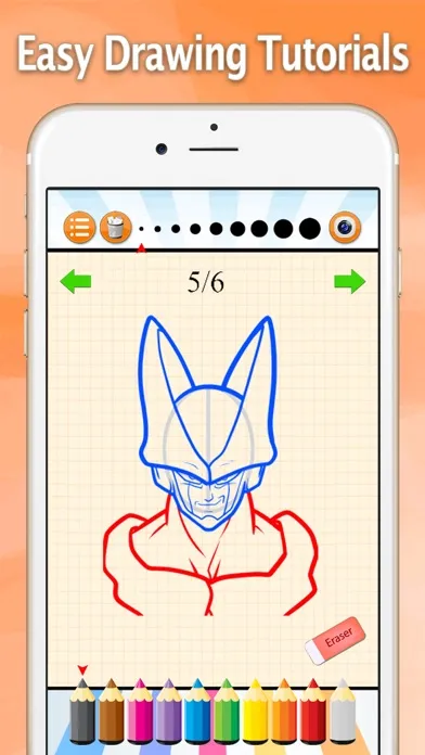 Tangkapan skrin How to Draw for Dragon Ball Z Drawing and Coloring