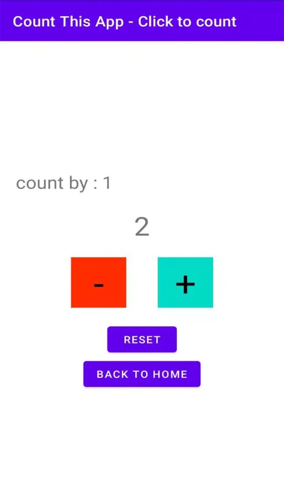 Tangkapan layar Count This App