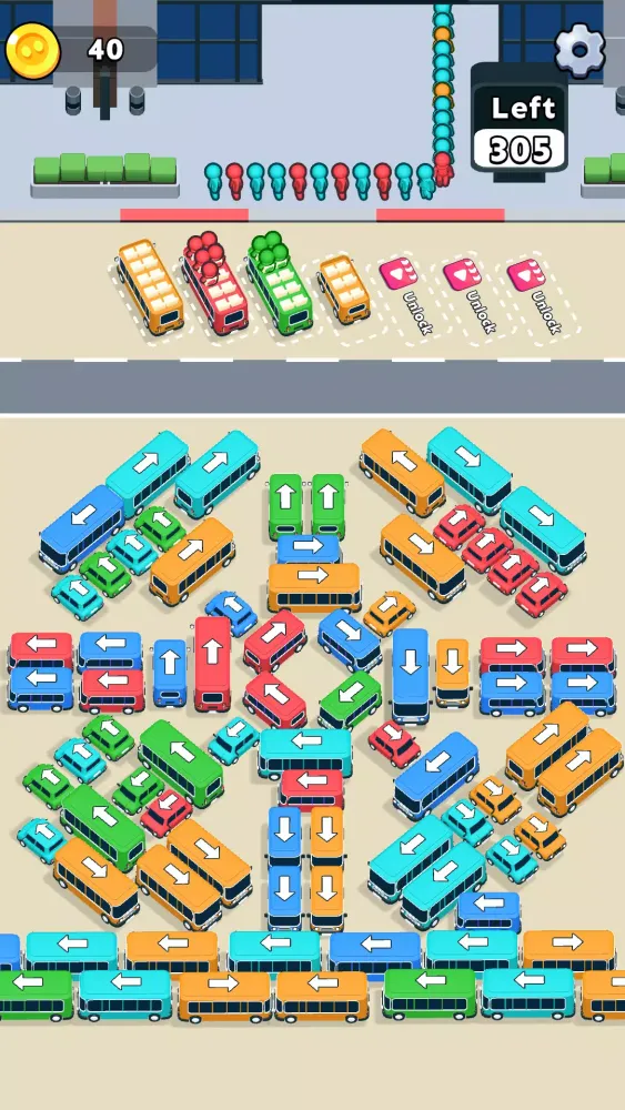 Bus Jam Unstuck Puzzle 스크린샷