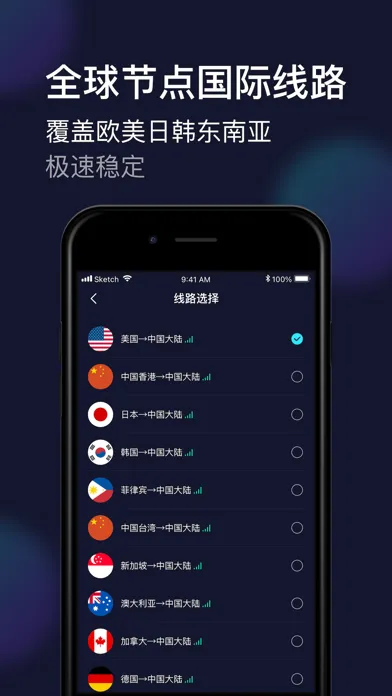 Tangkapan skrin 极速穿梭-海外华人必备加速器
