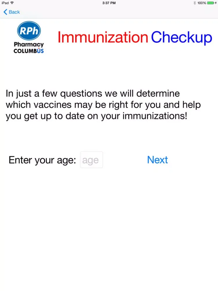 Скриншоты Immunization Checkup iPad 