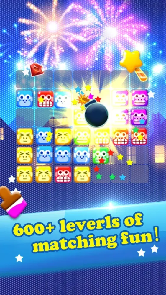 ภาพหน้าจอของ Orangutan struck—the most puzzle game