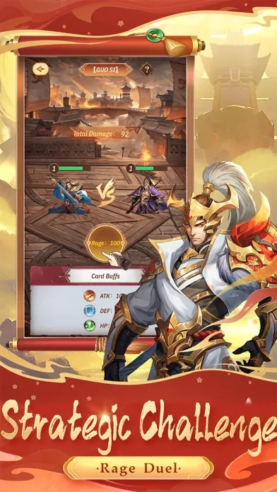 Capturas de tela do Hero Strategy Card Placement