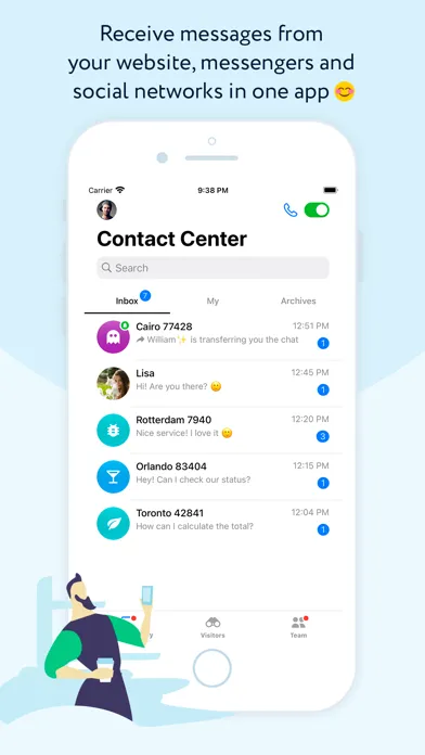 JivoChat Ekran Görüntüleri