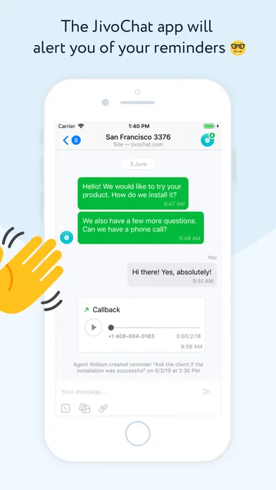 JivoChat Ekran Görüntüleri