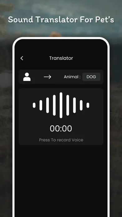Captures d'écran de Pet Talk Voice Translator