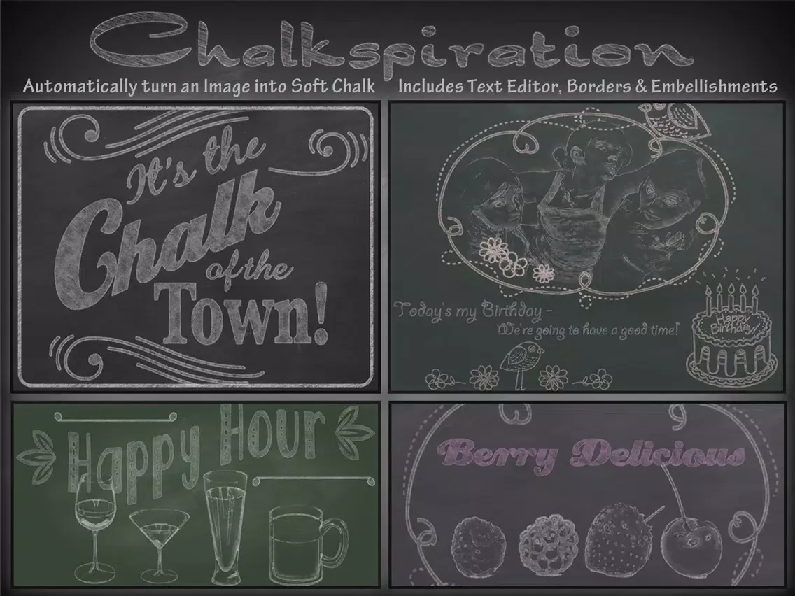 Tangkapan layar Chalkspiration iPad 