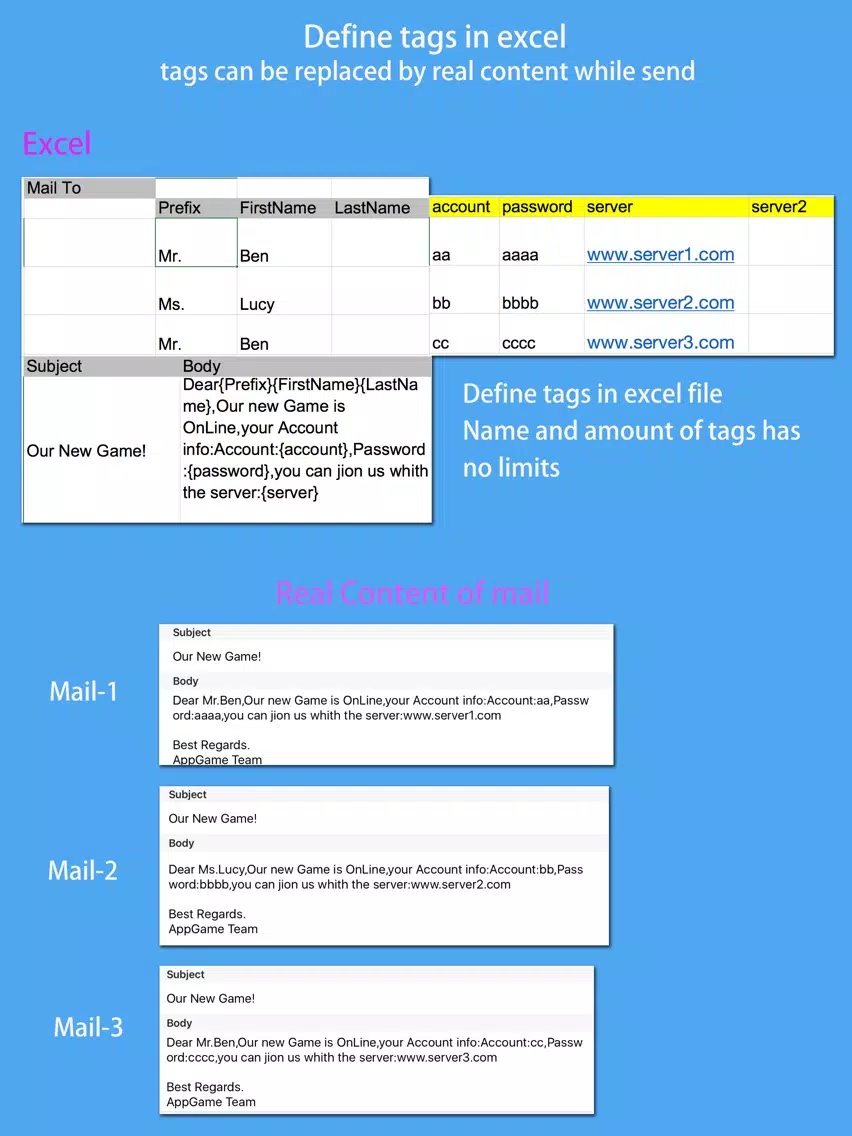 Group Email - Mail To Group iPad 应用截图