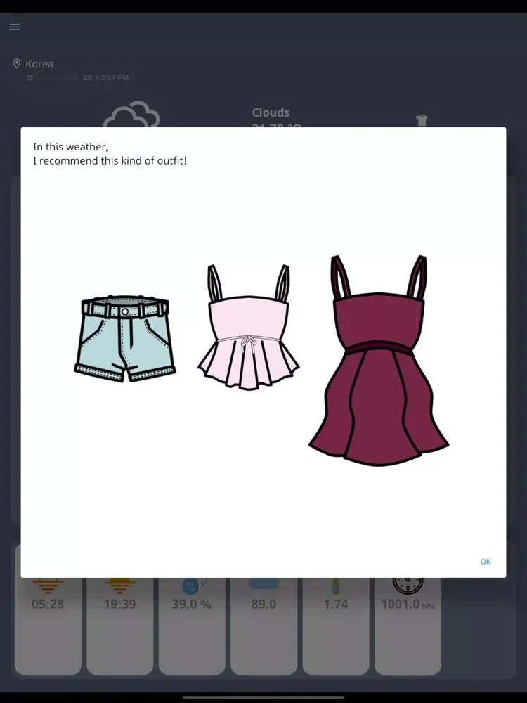 Weather Fit - Suitable clothes iPad  Screenshots