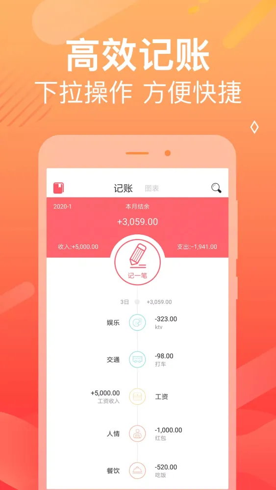 记账本应用截图