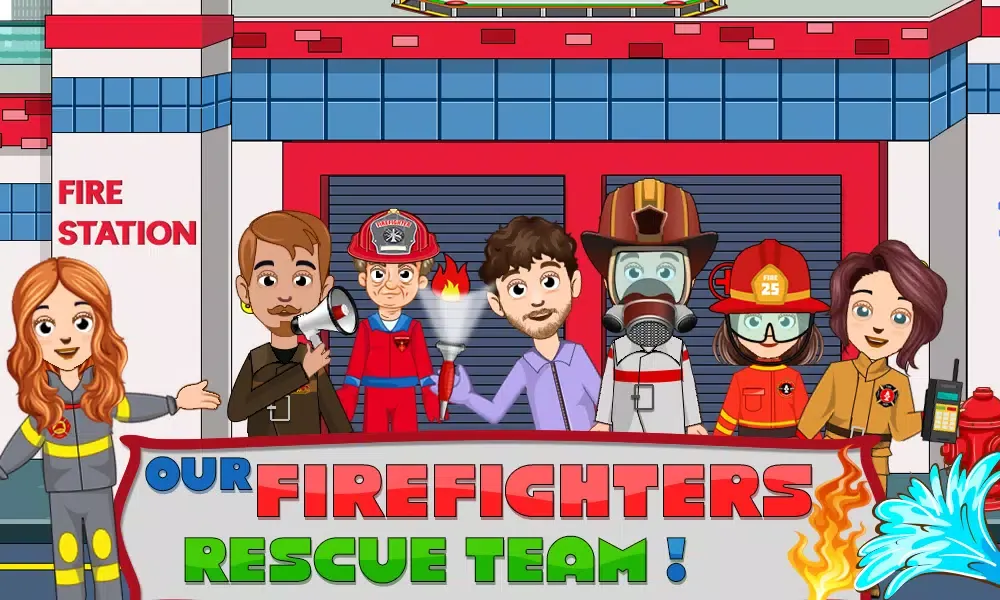 Tangkapan layar My Firefighter kids Fire Truck