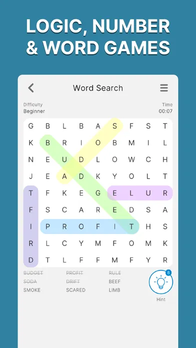 Capturas de tela do Puzzle Hub - Puzzles Games