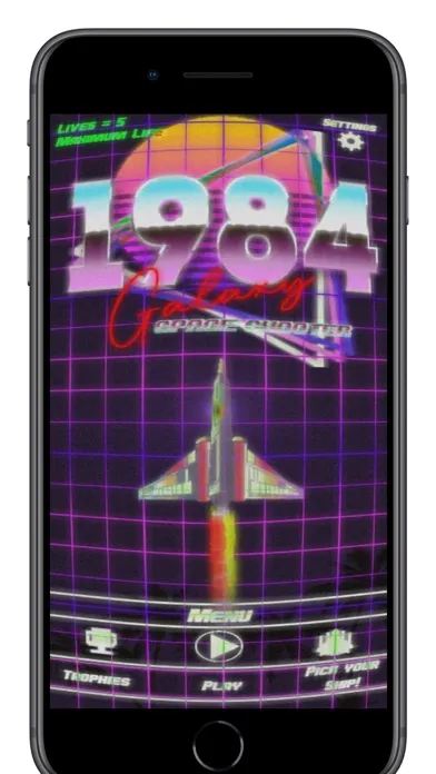 Ảnh chụp màn hình của 1984 Galaxy Space Shooter