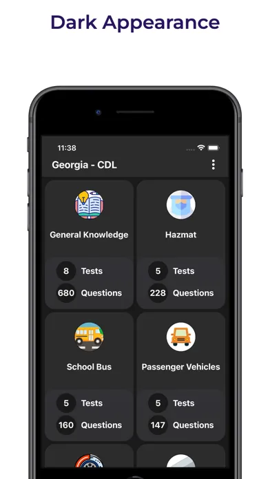 Capturas de pantalla de Georgia GA CDL Practice Test
