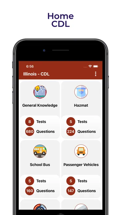 Ảnh chụp màn hình của Illinois IL CDL Practice Test
