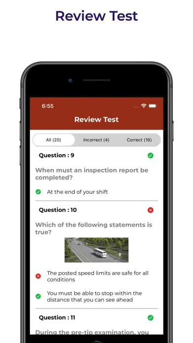 Ảnh chụp màn hình của Illinois IL CDL Practice Test