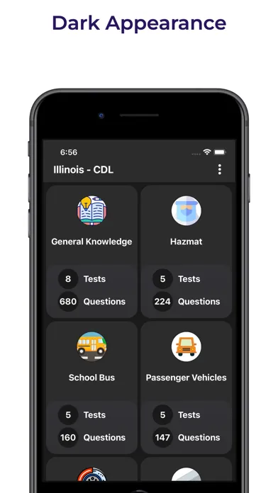 Ảnh chụp màn hình của Illinois IL CDL Practice Test