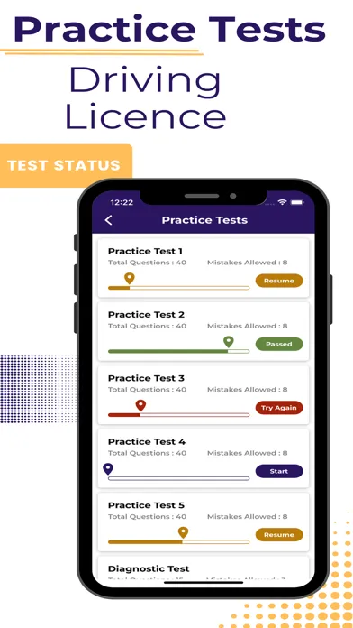 ภาพหน้าจอของ RI DMV Practice Test