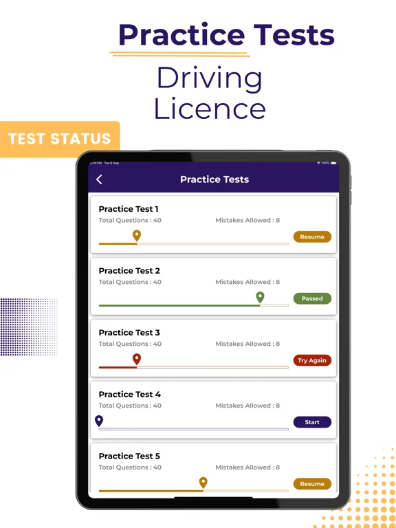 Tennessee DOS Practice Test TN iPad 應用截圖