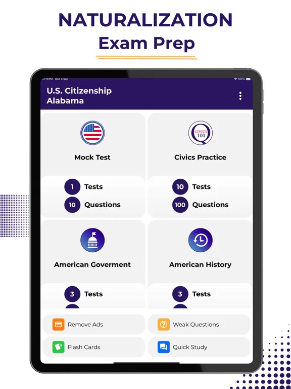 US Citizenship Study Guide iPad  Ekran Görüntüleri