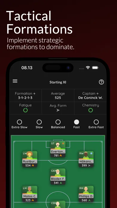 Tangkapan layar MYFM - Online Football Manager