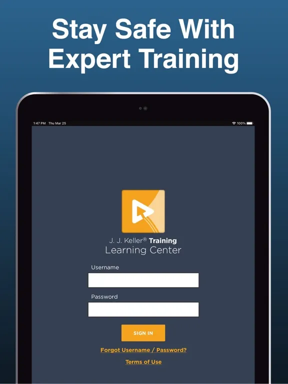 J. J. Keller Learning Center iPad 应用截图