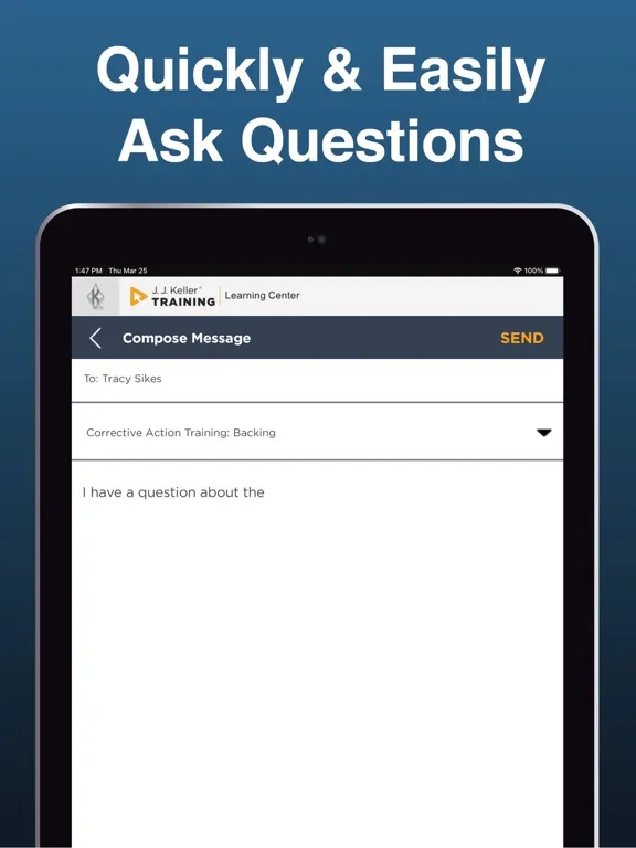 J. J. Keller Learning Center iPad 应用截图