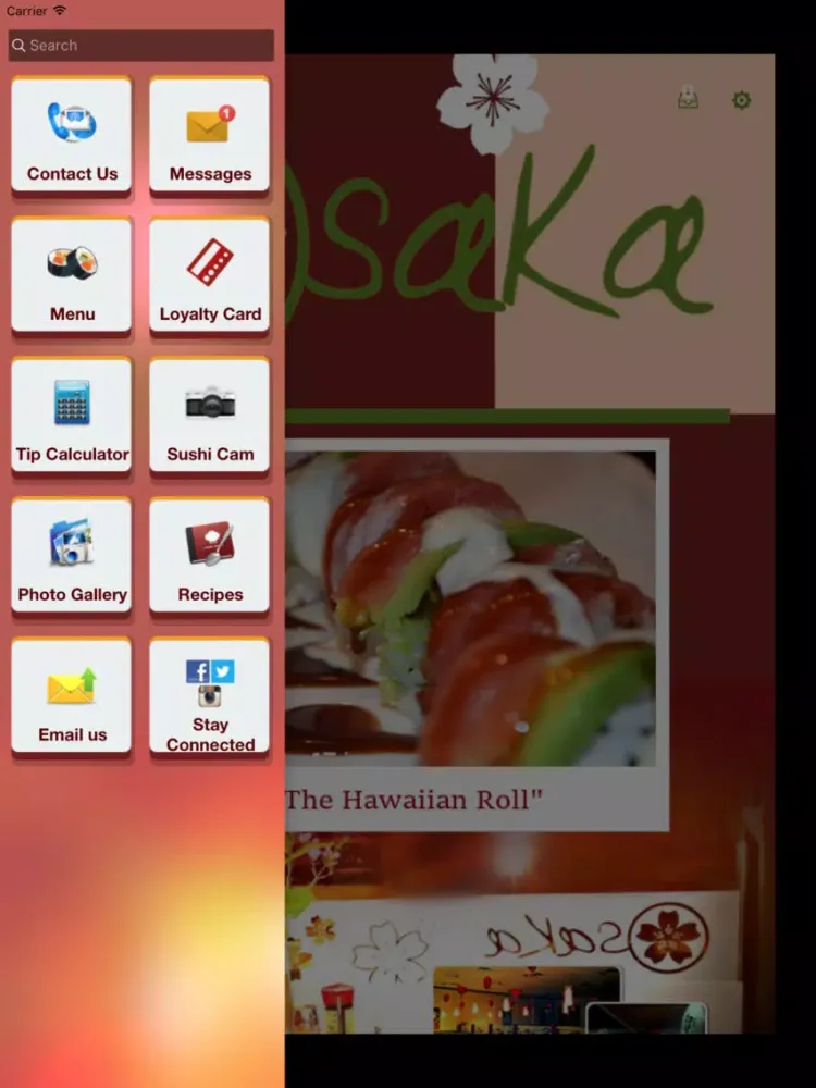 Osaka Sushi & Japanese Cuisine iPad  Screenshots